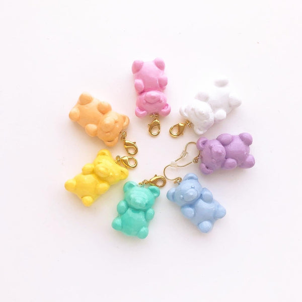 Charm Multi Color Bracelet Kawaii Charms Rainbow Gummy Bear Barbie Candy  Smiley